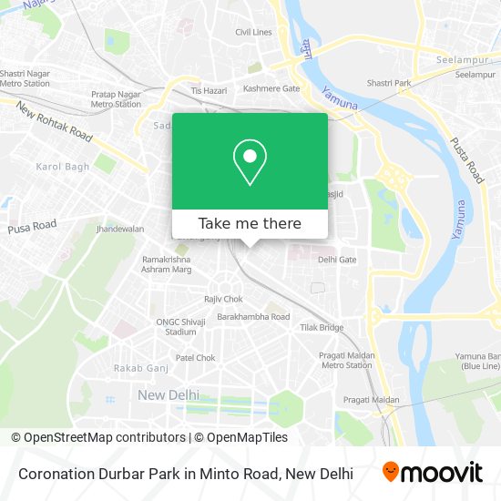 Coronation Durbar Park in Minto Road map