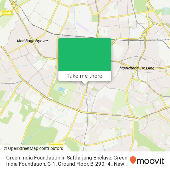 Green India Foundation in Safdarjung Enclave, Green India Foundation, G-1, Ground Floor, B-290,, 4, map