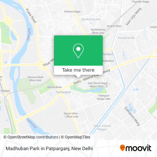 Madhuban Park in Patparganj map