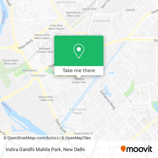 Indira Gandhi Mahila Park map