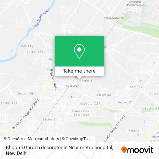 Bhoomi Garden decorater in Near metro hospital map