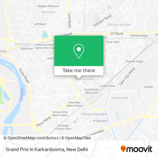 Grand Prix in Karkardooma map