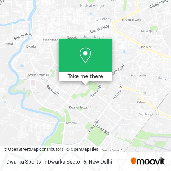 Dwarka Sports in Dwarka Sector 5 map
