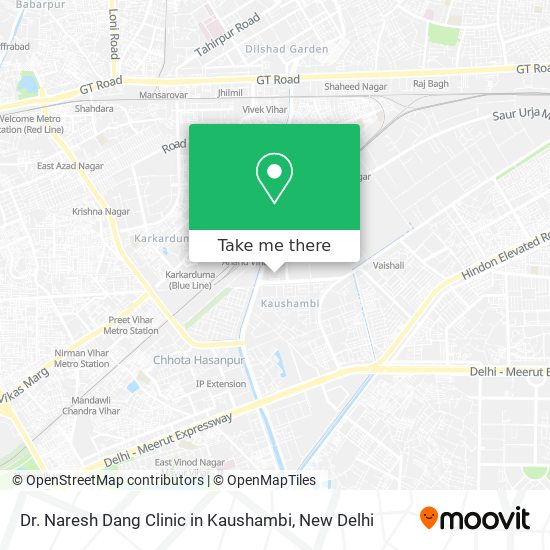 Dr. Naresh Dang Clinic in Kaushambi map