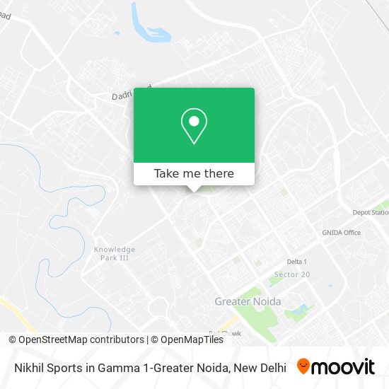 Nikhil Sports in Gamma 1-Greater Noida map