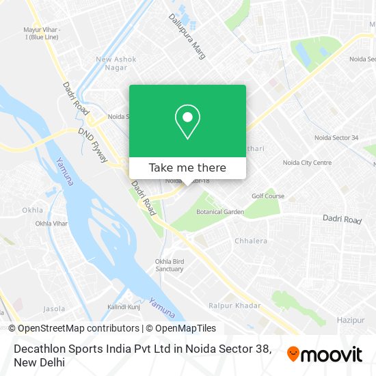 Decathlon Sports India Pvt Ltd in Noida Sector 38 map