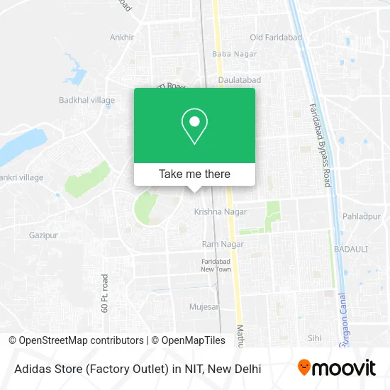 Adidas Store (Factory Outlet) in NIT map