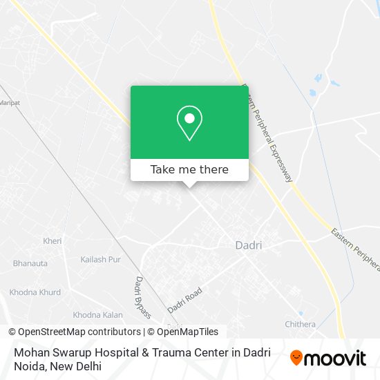 Mohan Swarup Hospital & Trauma Center in Dadri Noida map