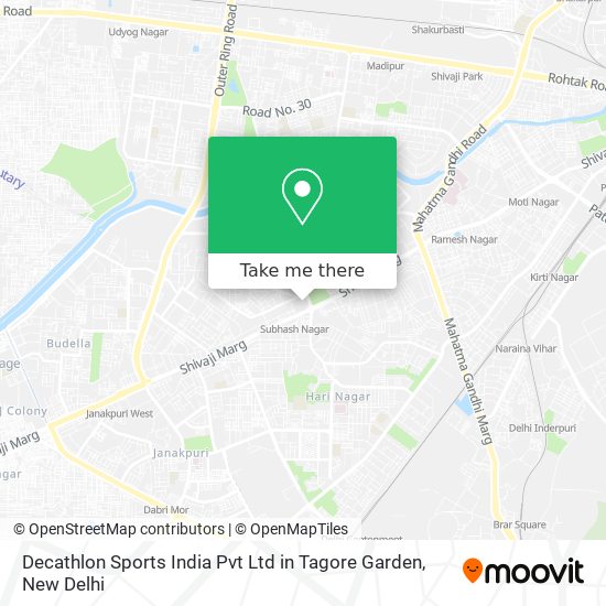 Decathlon Sports India Pvt Ltd in Tagore Garden map