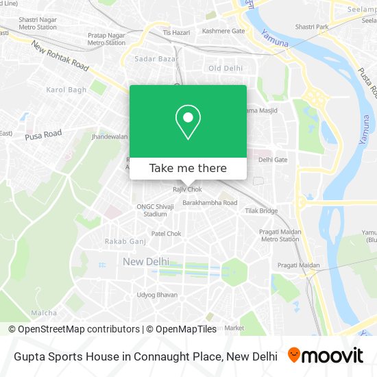 Gupta Sports House in Connaught Place map