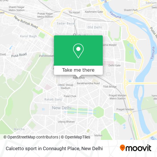 Calcetto sport in Connaught Place map