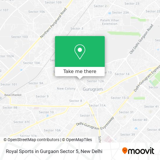 Royal Sports in Gurgaon Sector 5 map