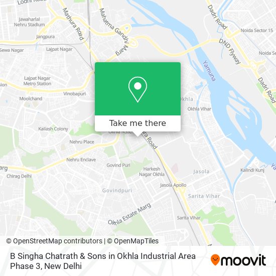 B Singha Chatrath & Sons in Okhla Industrial Area Phase 3 map