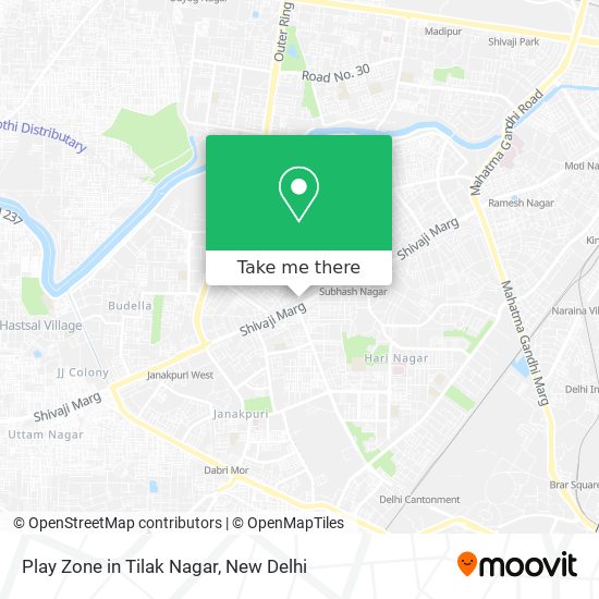 Play Zone in Tilak Nagar map