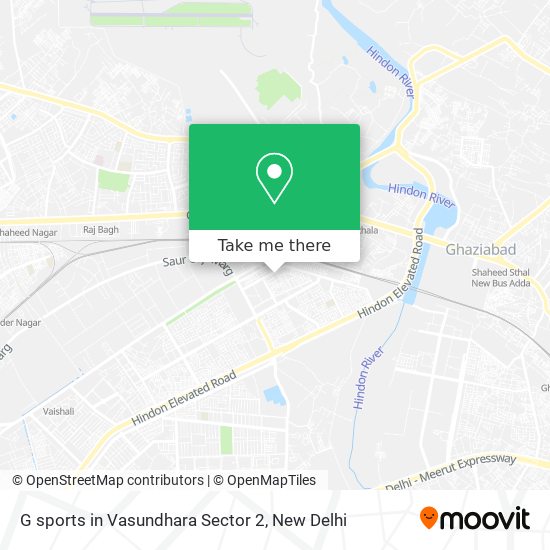 G sports in Vasundhara Sector 2 map