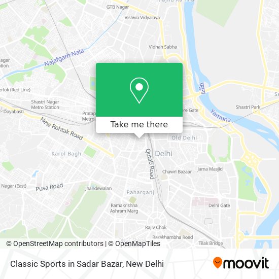Classic Sports in Sadar Bazar map