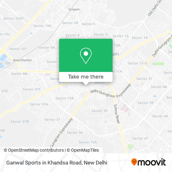 Ganwal Sports in Khandsa Road map