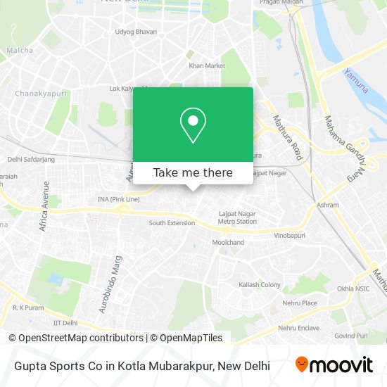 Gupta Sports Co in Kotla Mubarakpur map