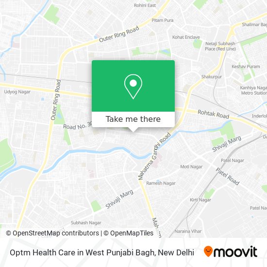 Optm Health Care in West Punjabi Bagh map