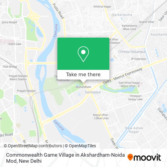 Commonwealth Game Village in Akshardham-Noida Mod map