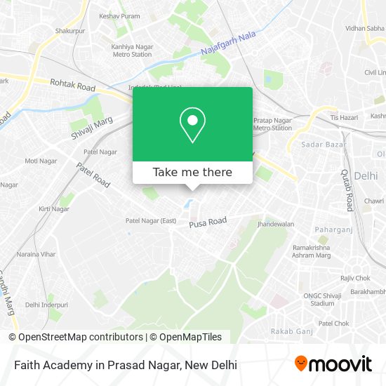 Faith Academy in Prasad Nagar map