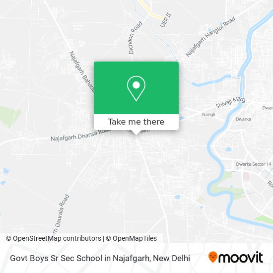 Govt Boys Sr Sec School in Najafgarh map