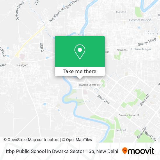 Itbp Public School in Dwarka Sector 16b map