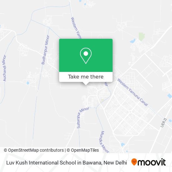 Luv Kush International School in Bawana map