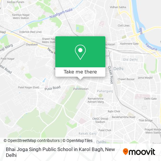 Bhai Joga Singh Public School in Karol Bagh map