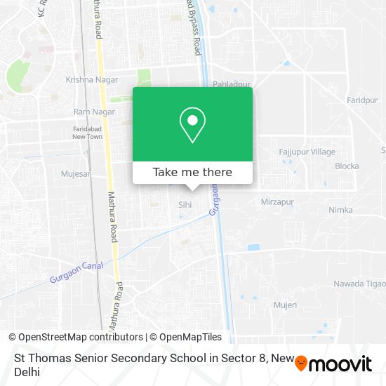 St Thomas Senior Secondary School in Sector 8 map
