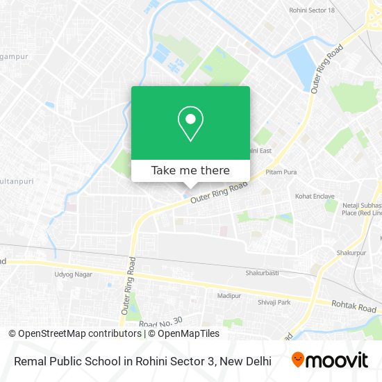 Remal Public School in Rohini Sector 3 map