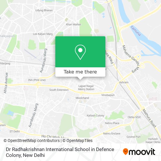 Dr Radhakrishnan International School in Defence Colony map