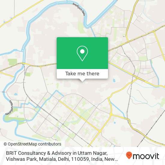 BRIT Consultancy & Advisory in Uttam Nagar, Vishwas Park, Matiala, Delhi, 110059, India map