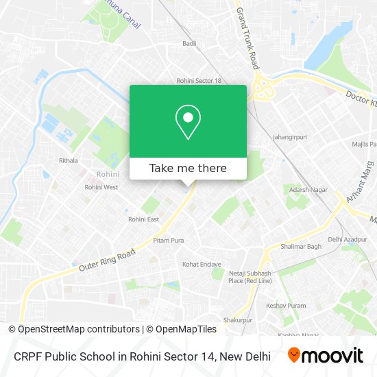CRPF Public School in Rohini Sector 14 map