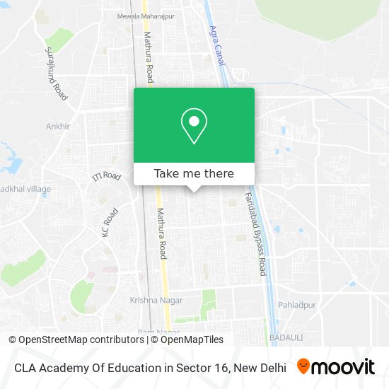 CLA Academy Of Education in Sector 16 map
