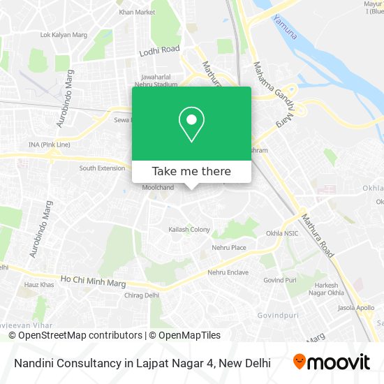 Nandini Consultancy in Lajpat Nagar 4 map