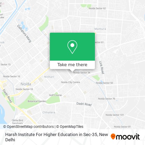 Harsh Institute For Higher Education in Sec-35 map