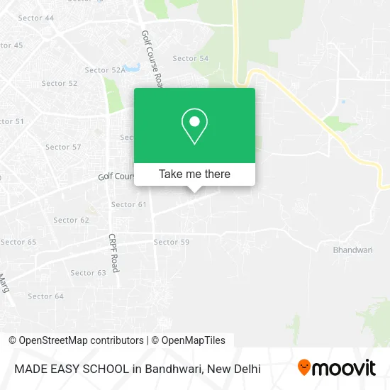MADE EASY SCHOOL in Bandhwari map