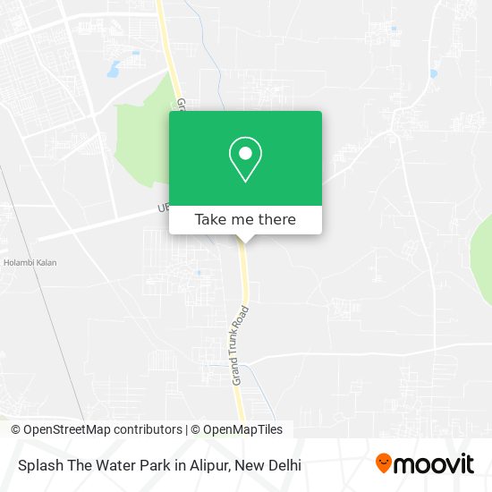 Splash The Water Park in Alipur map