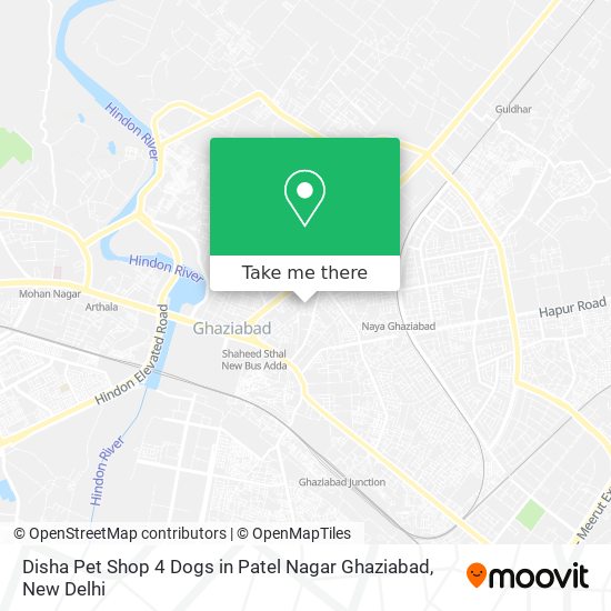 Disha Pet Shop 4 Dogs in Patel Nagar Ghaziabad map