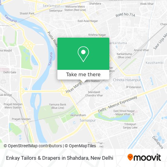 Enkay Tailors & Drapers in Shahdara map