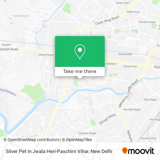 Silver Pet in Jwala Heri-Paschim Vihar map