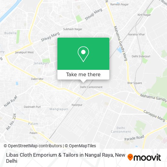 Libas Cloth Emporium & Tailors in Nangal Raya map