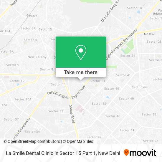 La Smile Dental Clinic in Sector 15 Part 1 map