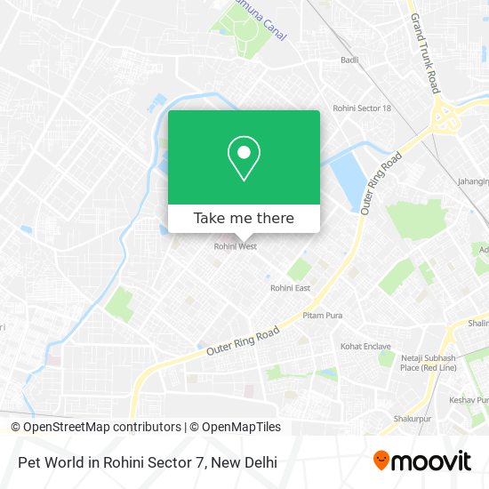 Pet World in Rohini Sector 7 map