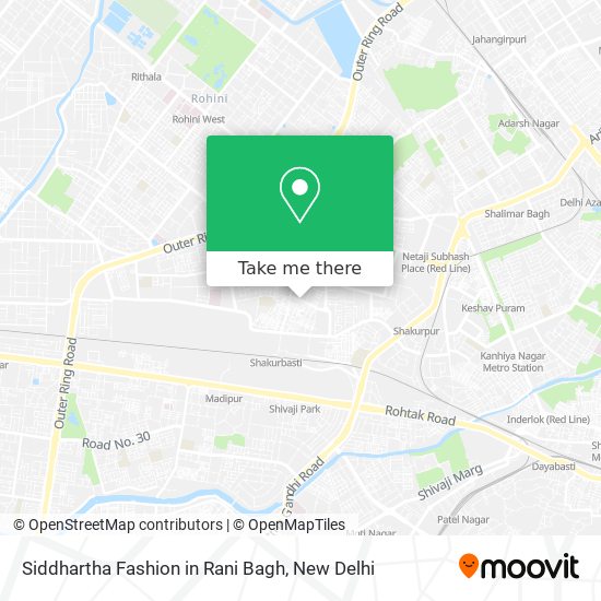 Siddhartha Fashion in Rani Bagh map