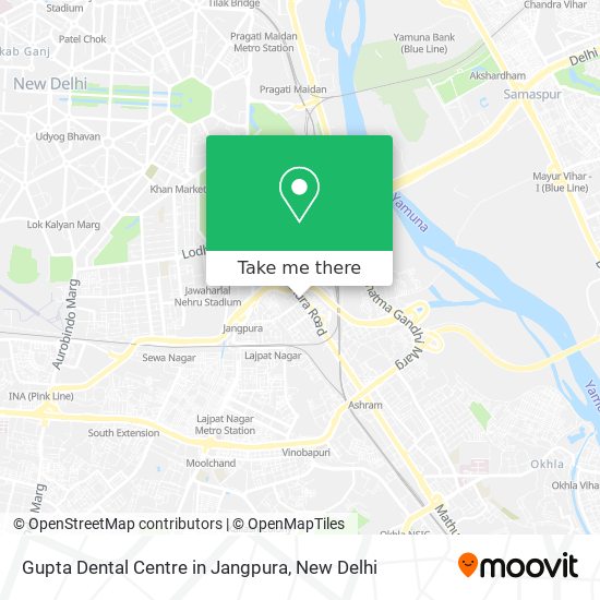 Gupta Dental Centre in Jangpura map
