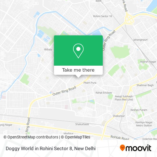 Doggy World in Rohini Sector 8 map