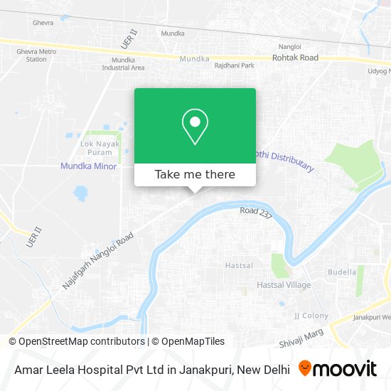 Amar Leela Hospital Pvt Ltd in Janakpuri map
