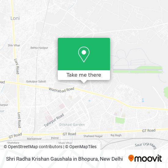 Shri Radha Krishan Gaushala in Bhopura map